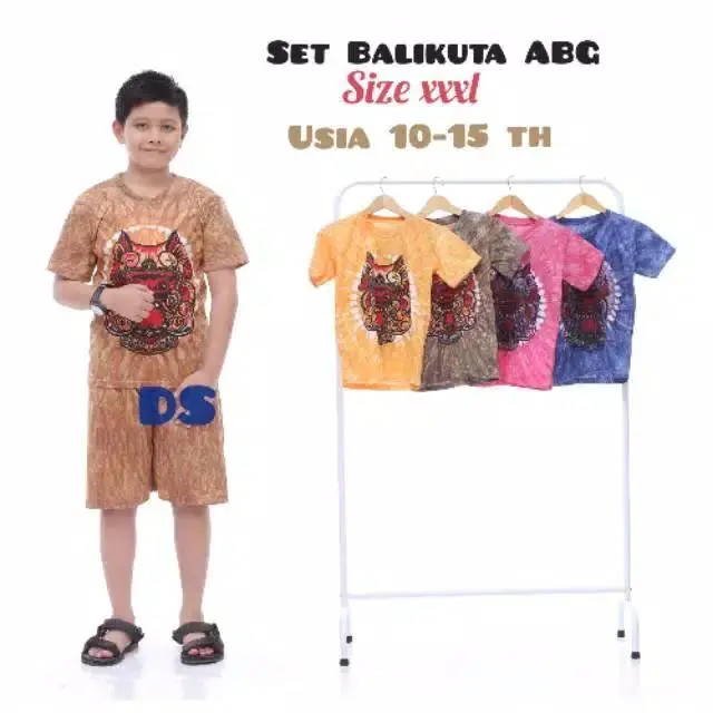 SETELAN BALIKUTA ABG / SETELAN ANAK SEHARI-HARI Lengan pendek Celana 0