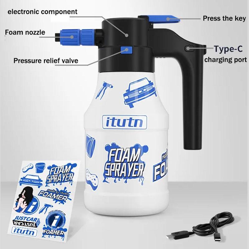 Product Introduction of Electric Car Wash Foam Sprayer, Special For Car Wash Fluid, Pa Pneumatic High-pressure Water Y2V4 30