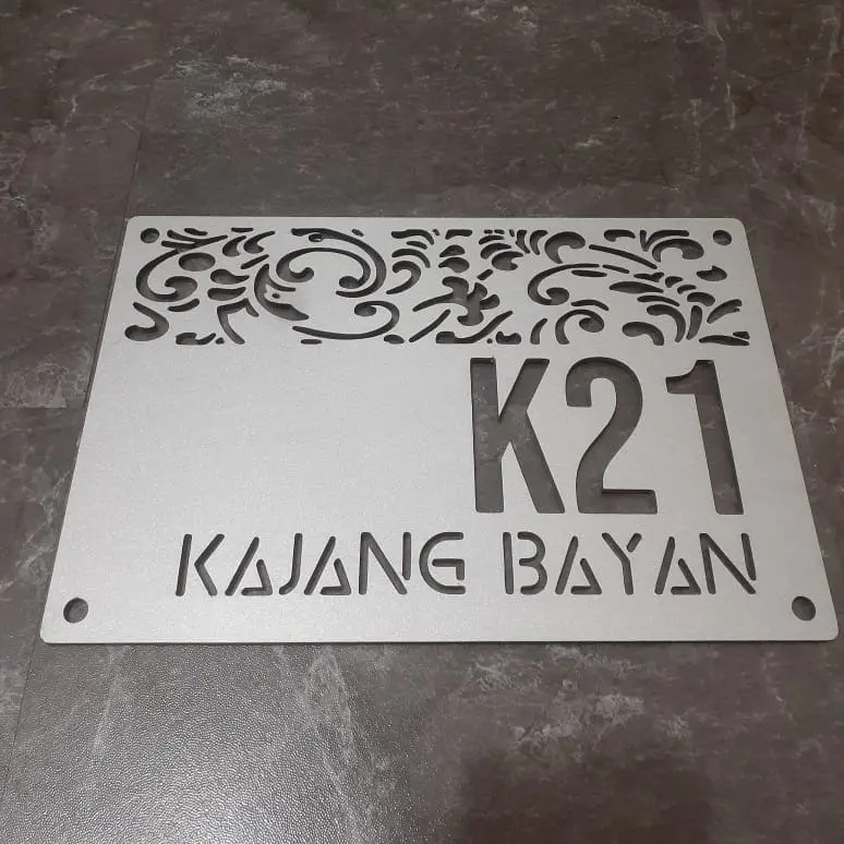 Plat Nomor Rumah | Papan ALAMAT rumah | Nomor Rumah Cutting CNC 1