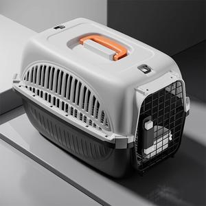 犬猫用硬質キャリーケース 高通気性 頑丈構造 持ち運び便利 病院行き・旅行移動最適