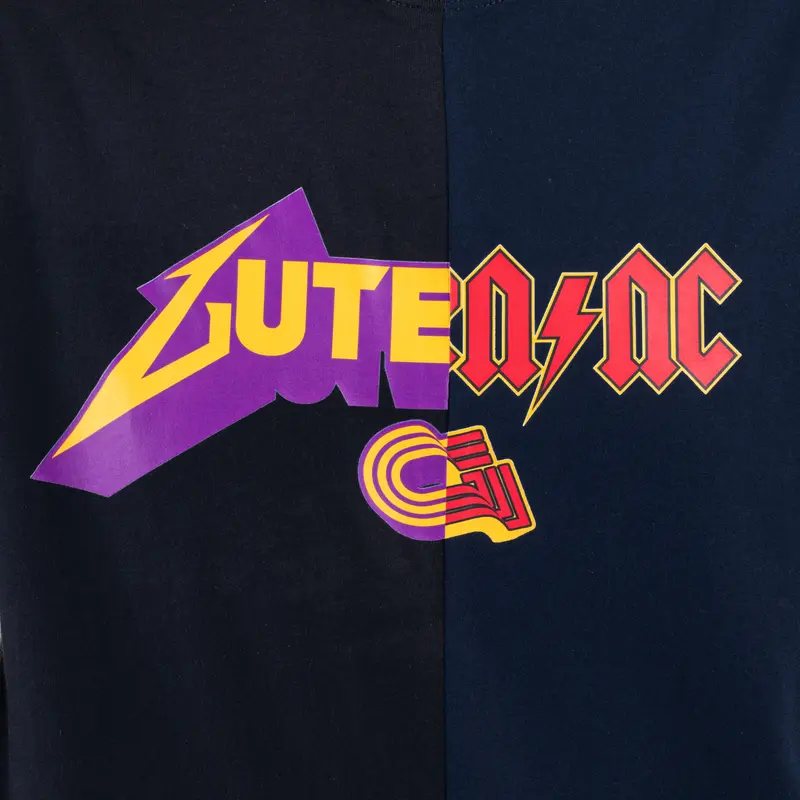 Guten Inc - Kaos Tangan Pendek Pria T-Shirt Two Tone Navy-Black 4
