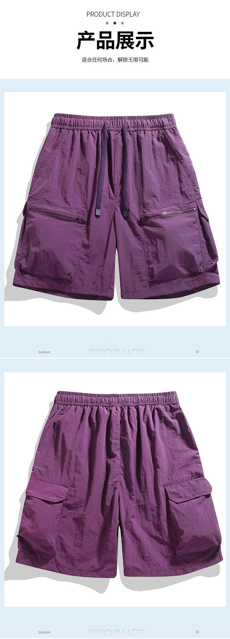 Product Introduction of 2025 Summer Couple's Solid Color Cargo Shorts Men - Breathable & Loose Fit, Trendy Casual Sports Shorts for Men & Women, TikTok Viral! 11
