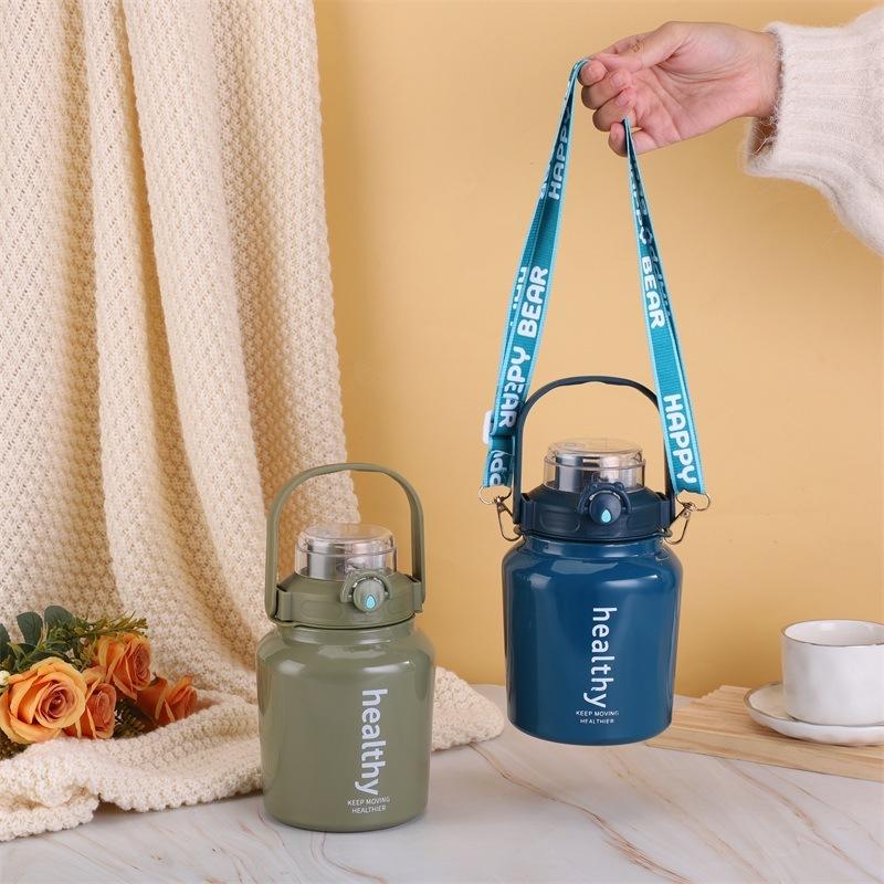 Bình giữ nhiệt inox 316 có phun sương dung tích 1000ml , bình giữ nhiệt có quai xách uống trực tiếp trên nắp bình bình  giữ 8