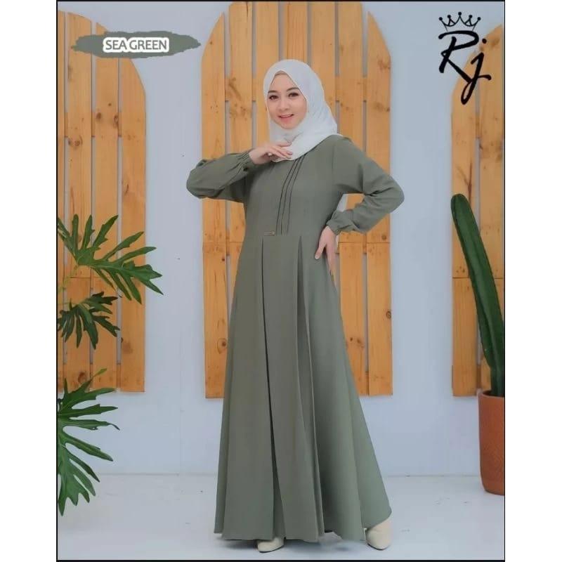 gamis jihan cringkle airflow dress busui terbaru 4