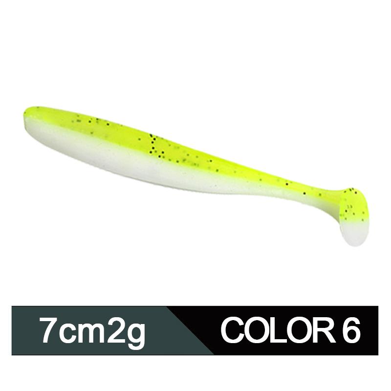 Product Introduction of Factory Soft Bait in Stock Wholesale Topmouth Culter Weever 6/7/9/12cm Lure Superbait Two-Color T Tail 14