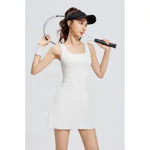 FeelMe KK-586 Dress Skort Padel Tennis Golf Gym olahraga dengan rok skort dalaman celana