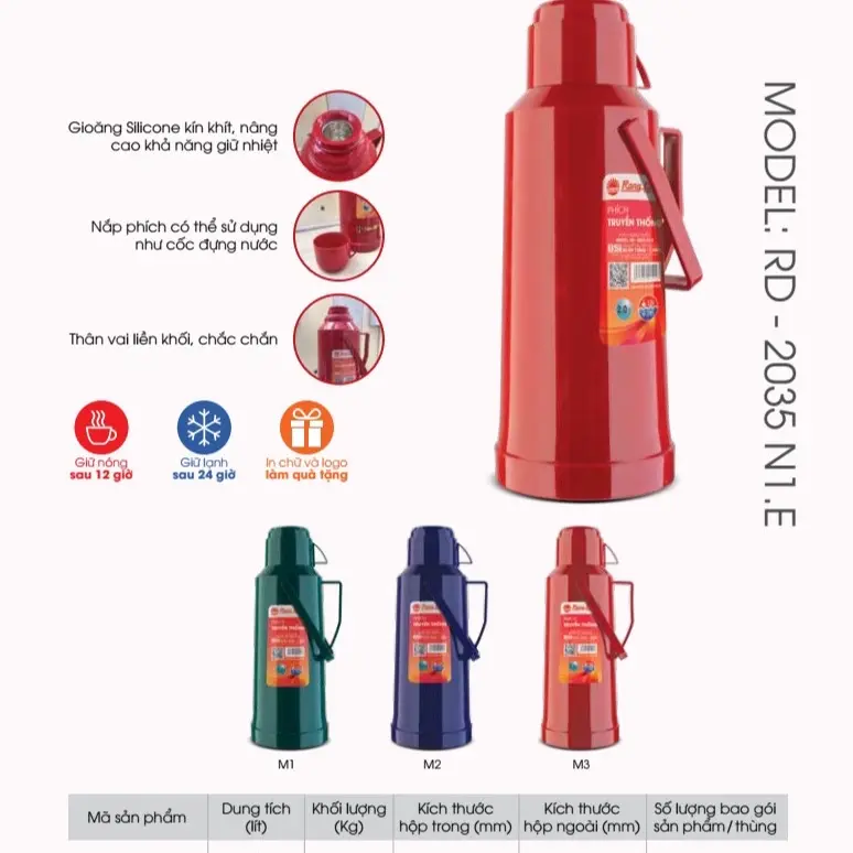 Gioăng  cổ ruột  phích 2L và 3,2L Rạng Đông Cao Su 7