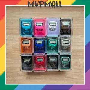 (Box Mika) Tasbih Digital LCD LED Alat Zikir Muslim Finger Counter Tasbih Digital Mini