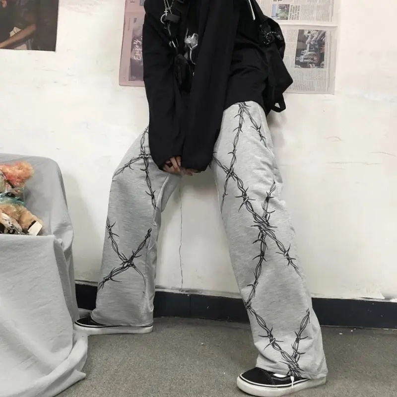 Gothic Pants Wideleg Part II Celana wide leg/Celana Cargo Wanita/Celana Kekinian 4