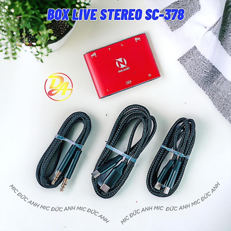 Product Introduction of Box Livestream SC378 Stereo Màu Đỏ Chất Liệu Kim Loại, Độ Bền Cao, PK Đàm Thoại 2 Chiều Âm Thanh Chuẩn HiFi Phụ Kiện Live Nghe Nhạc 1