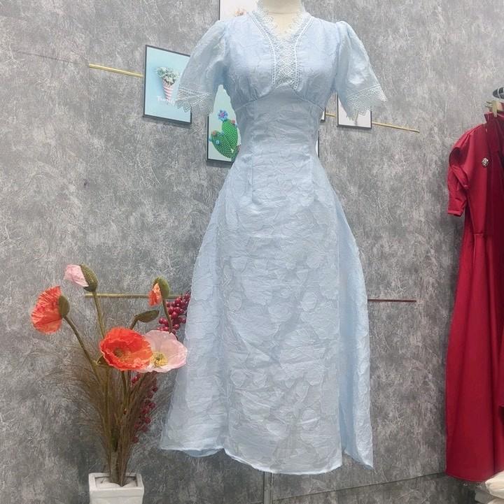 Đầm ren tiểu thư dáng dài Ceci xinh xắn Dress Women Nữ 6