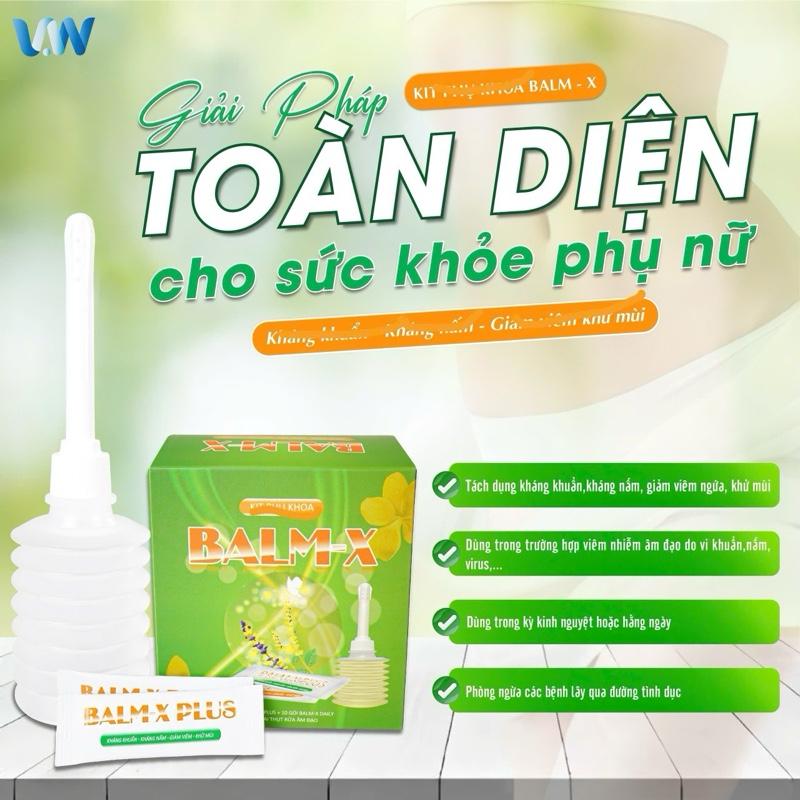 ( Che Tên ) Kit Vệ Sinh Phụ Nữ BALM-X ( 15 Gói Muối + Bình Rửa) 1