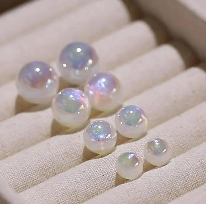 Product Introduction of Mix 8,10,12,14mm Pink Pearl Stud Earrings for Women Simple Ear Accessories Fashion Jewelry 1
