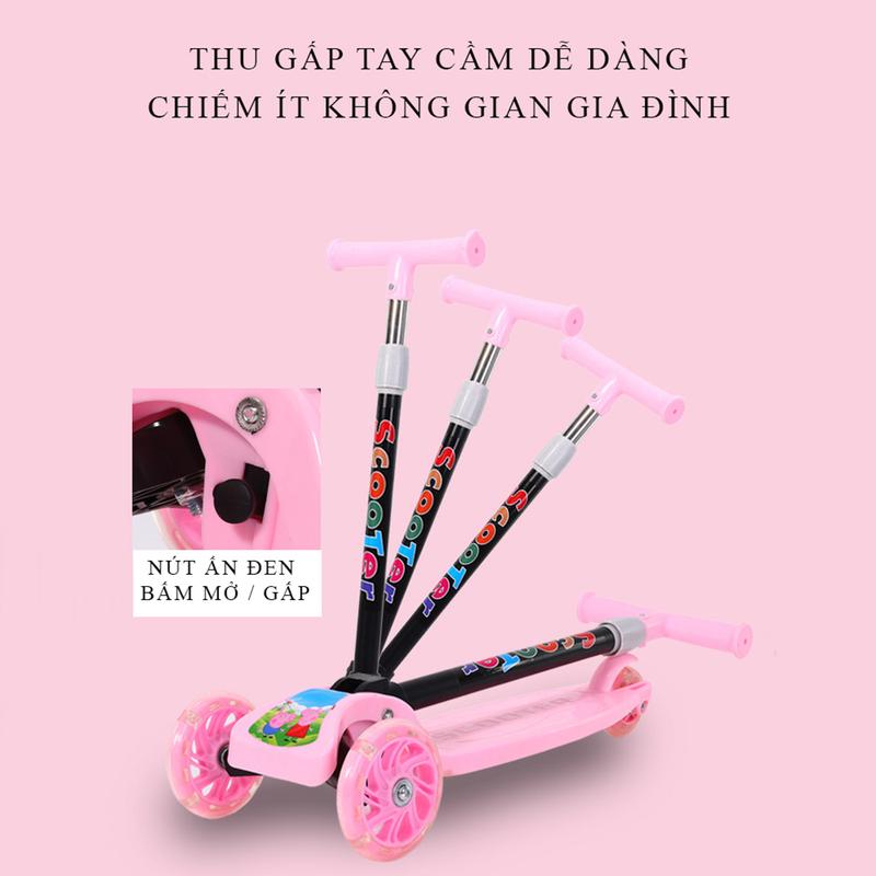 Product Introduction of Xe trượt Scooter phát sáng cho bé từ 3 - 8 tuổi tải trọng 40kg có 3 bánh X04 (có loại bánh không phát sáng) Đồ Chơi 13