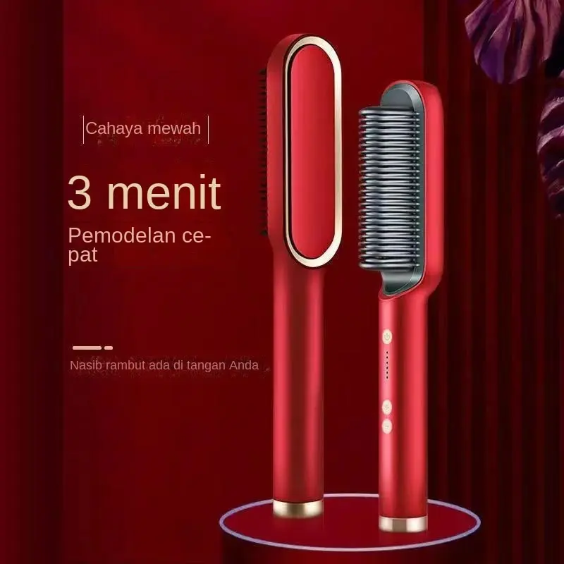 Catokan Sisir / catok sisir Pelurus Rambut hair Straightener Curler FH-909 4