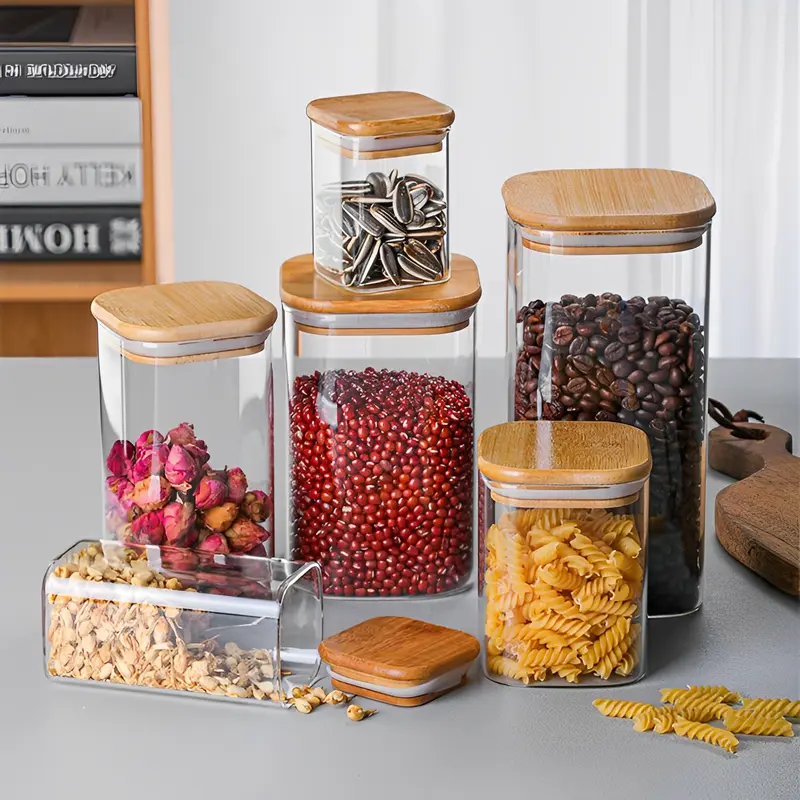 Toples Kaca Penyimpanan Makanan Borosilicate Glass Storage Jar 1250 ml 0