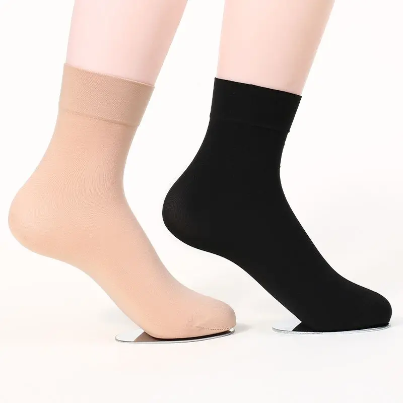 Tất Dày Dài Dày, Unisex, Mùa Hè, Khử Mùi, Chống Trượt, Sợ Ống, Tất Mặt Nạ Sợi, [5-20 Đôi]