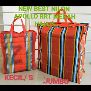 TAS BELANJA NILON SENAR TOTE BAG KECIL JUMBO TAS PASAR/TAS AYAM / TAS LAUNDRY ADA RESLETING TEBAL TERMURAH TERLARIS BEST SELLER Karakter