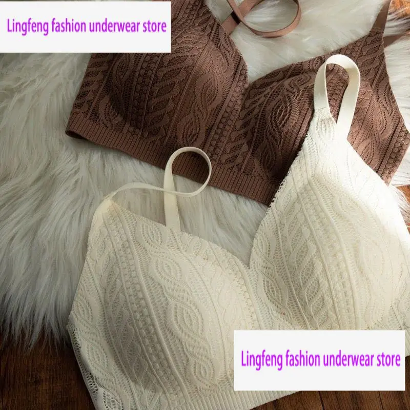 Áo Ngực Ren Cổ Điển Phong Cách Mỏng, Liền Mạch, Đồ Lót, Ngực To Trông Nhỏ Chống Chảy Xệ, Tập Hợp, Không Có Vòng Thép, Thoải Mái Và Thoáng Khí, Áo Ngực Mới