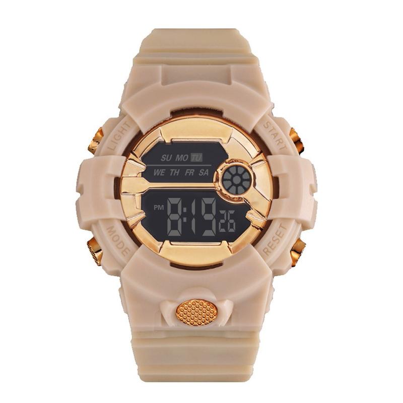 Product Introduction of Đồng Hồ Đeo Tay Thể Thao Reloj Cho Nam, Thời Trang Mới, Màn Hình Điện Tử, Không Thấm Nước, Lcd, Kỹ Thuật Số, Đồng Hồ Bấm Giờ, Ngày Tháng, Cao Su 37