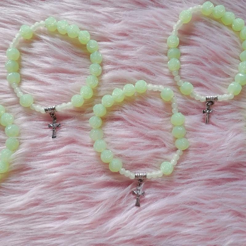 Luminous Rosary Bracelet, Glow in the dark 2