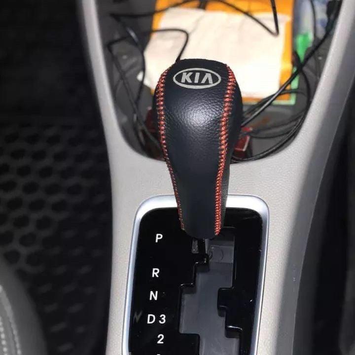 Bọc cần số tay phanh kia morning 2012 - 2022 AT,MT da bò 100% HandMad