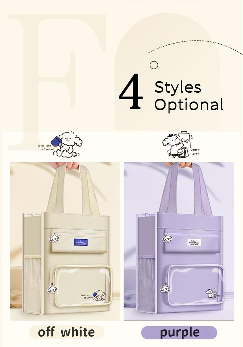 Product Introduction of Zippered Portable Tutoring Bag Multi-layer Folder Large-capacity Portable Document Bag Storage Folder File Briefcase 37*43CM 27
