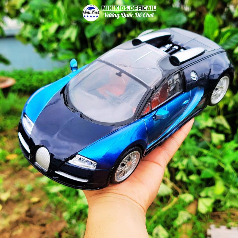 Đồ chơi siêu xe Bugati size lớn chạy pin (tặng kèm pin) phát có đèn sáng dành cho bé - MiniKids Toy 4