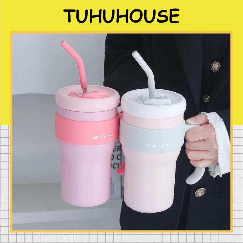 Ly giữ nhiệt khắc tên BM MINI 800ml, ly nước giữ nóng lạnh inox 316 có tay cầm cao cấp – TUHUHOUSE