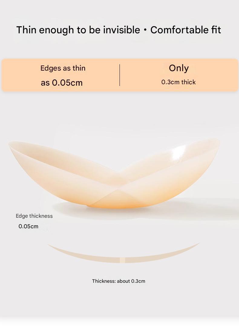 Product Introduction of Anti-exposure silicone breast stickers Invisible and traceless anti-sweat and anti-bump breast stickers Swimming sling breast stickers patch 4