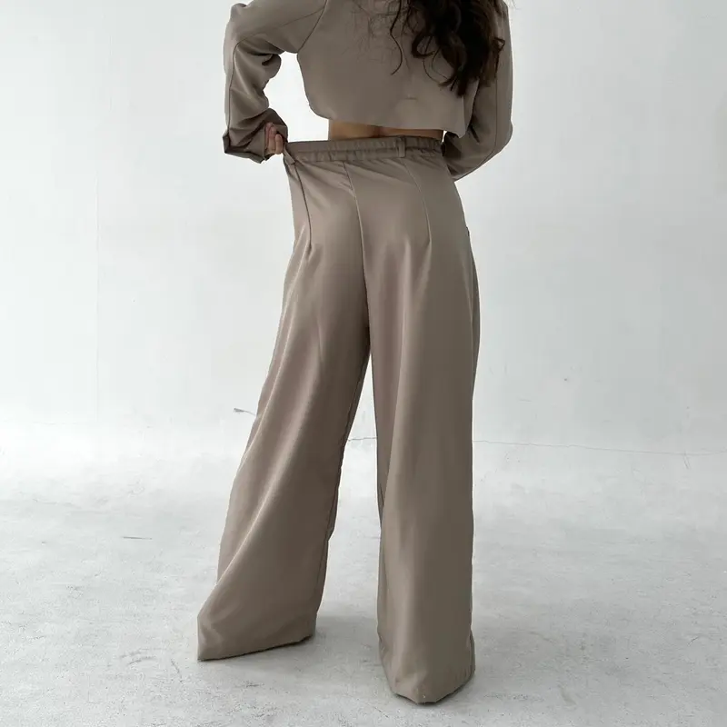 GOUW PANTS - POSHA OFFICIAL Celana Panjang Wide Highwaist Pants karet polyester soft  wanita  kulot  formal  loose 3