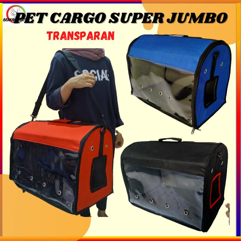 PET CARRIER SUPERJUMBO TAS KUCING ANJING BAG PET 3IN1 KOKOH DAN KUAT WATERPROOF 3