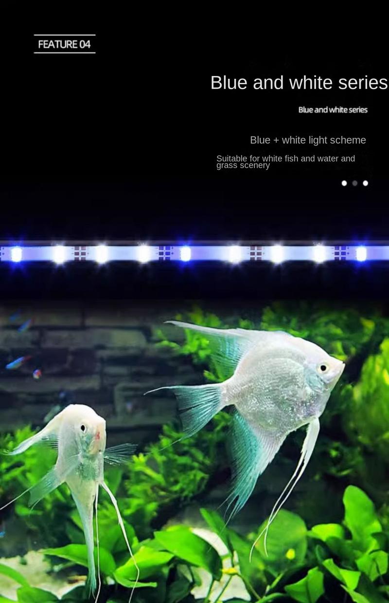 Product Introduction of Fish Tank Light Led Light Illumination Aquarium Diving Light Lantern Aquatic Waterproof JINLONGYU Lamp Tube Three-Color Amplification 9