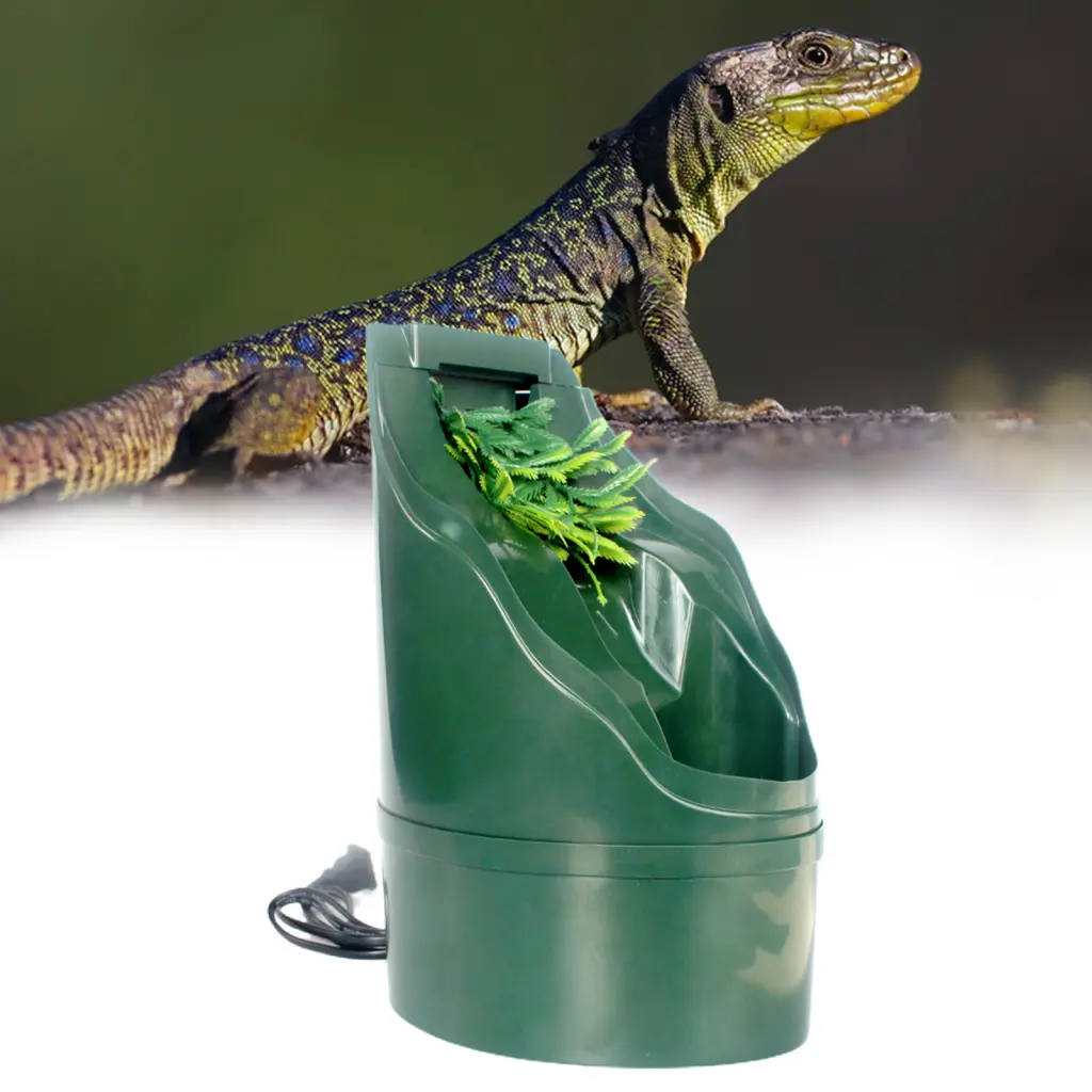 Daiditi- Reptile Drinking Fountain Space Saving Lightweight Pet Water Dispenser Reptile Water Drinker Dispenser for Home Wear-resistant
