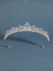 Tiara de diamantes de imitación para boda, fiesta de novia y ocasiones formales, Accesorios de moda elegantes que combinan con todo para mujer
