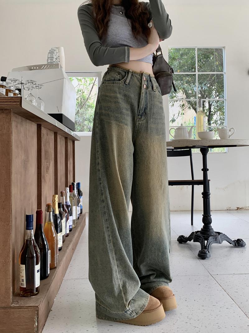 Product Introduction of Quần Denim Cổ Điển Cạp Cao Ống Rộng, "Motel7" 13