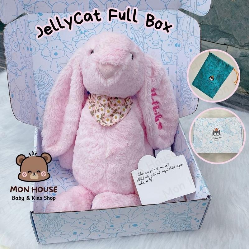 [Thêu Tên Full box] Hàng Like Auth Thỏ Bông Thêu Theo Yêu Cầu, Khắc Tên Theo Yêu Cầu, Thỏ Jellycat Thêu Tên baby three blind box rồng  jellycat gấu  khắc gấu  thỏ gấu  thỏ Toy Thú Bông Đồ Chơi Thú Nhồi Bông Voi