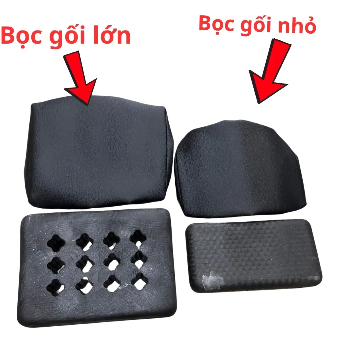 Da bọc gối bồn gội đầu hai trong một có lỗ tổ ong - loại lớn và nhỏ