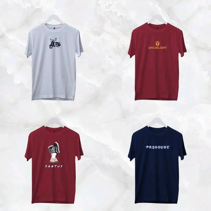 PAKET HEMAT 100RB DAPAT 6 KAOS DISTRO MOTIF PRIA WANITA Keren 4