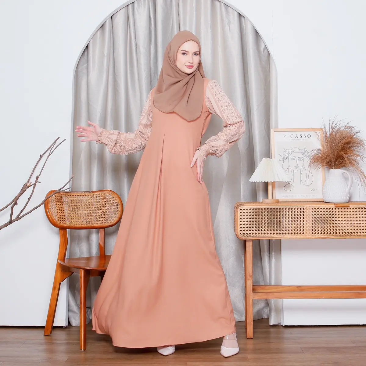 HAWACORNER - LADY DRESS Kondangan Kain Lembut