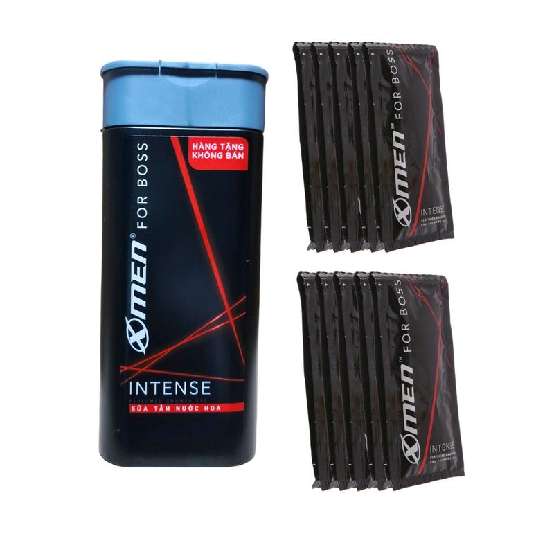 Set 3 Món: Gồm 1 Chai Sữa tắm Xmen Boss 150g-Hàng Tặng+ 2 Dây 16*2 Gói Dầu Gội XMen sang trọng cuốn hút
