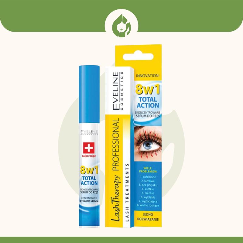 Dưỡng mi Eveline 8 In 1 Total Action Lash Therapy làm dày và dài mi