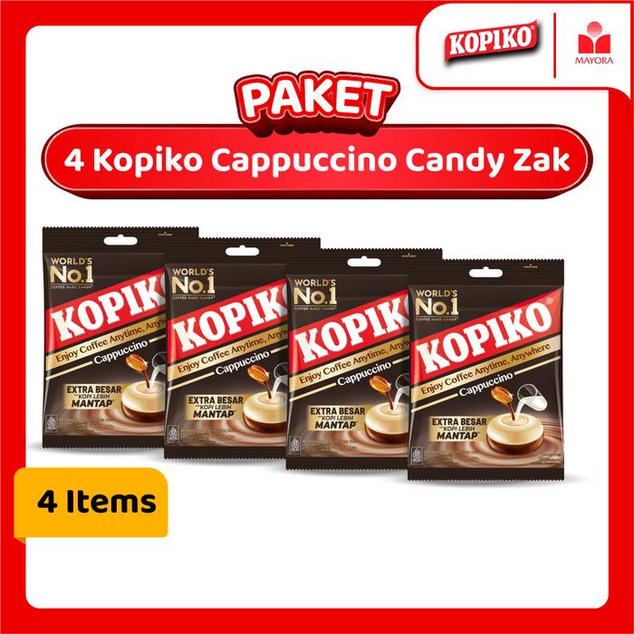 Gambar Paket 4 Permen Kopiko Cappuccino Candy Zak dari Mayora Kota Administrasi Jakarta Barat Tokopedia