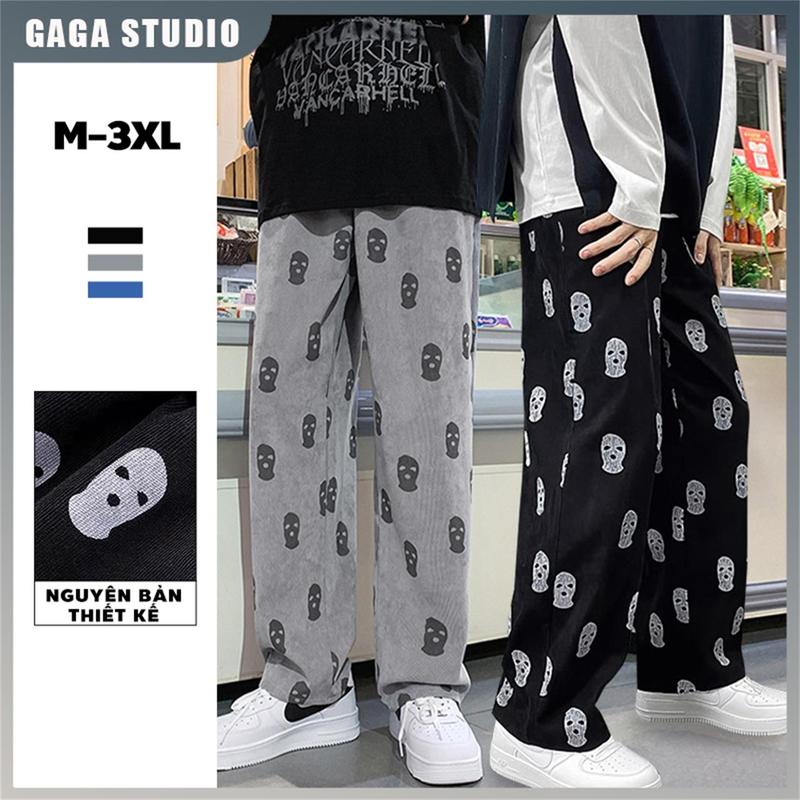 Quần Baggy Nam Y2K Quần Hàn Quốc Cho Nam Quần Nhung Thời Trang Phong Cách Hiphop Unisex Menswear Pants quana  unam