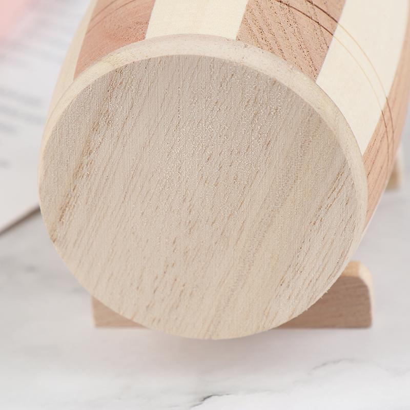 Product Introduction of [MMG]1pc Wooden Money Box Piggy Bank Money Box Savings Wine Barrel Wood Piggy Bank 25