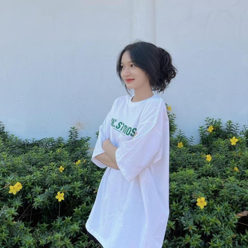 Áo thun tay lỡ form rộng DEUNCOOL Basic Tee Drop 1.0 - Màu Trắng - In UNC.STUDIOS 3