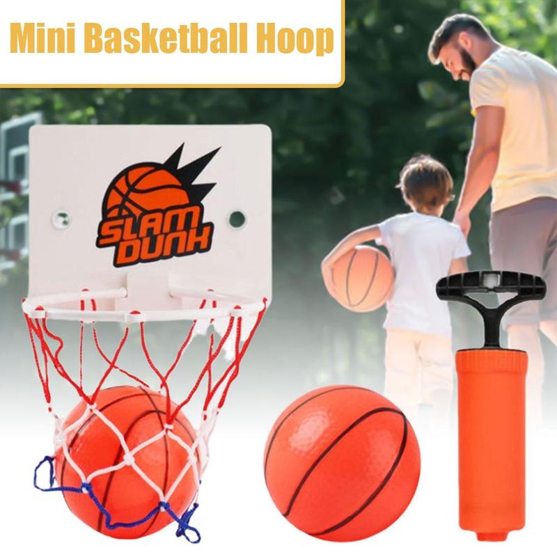 Product Introduction of Bộ Bóng Rổ Vui Nhộn, Có Khung, Hai Quả Bóng Và Bơm, Vòng Mini, Thích Hợp Cho Gia Đình, Văn Phòng Hoặc Phòng Ký Túc Xá, I3J1 17
