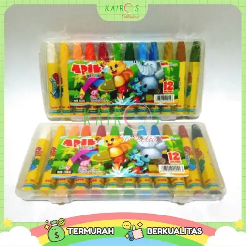 Crayon 12 warna Oil Pastel Crayon Krayon Anak 1