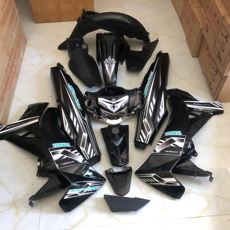 Bộ dàn áo sirius màu đen ( ốp đầu si hello/ dè Fi ) , kèm tem. Hàng 1/1 đẹp.