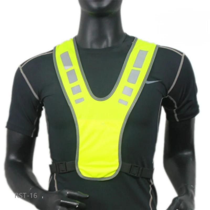 Cycling Reflective Vest High Visibility Safe Jacket for Night Riding Running Jogging Cycling Motorcycle Outdoor Sports Waistcoat 3